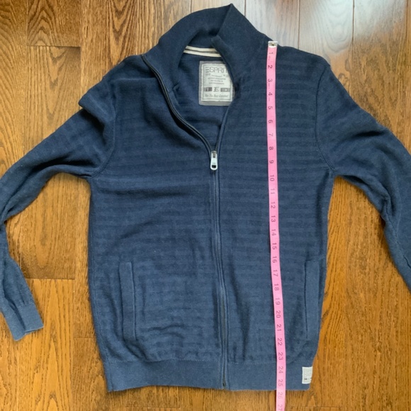 ESPRIT Cardigan Zip Up Grey Blue. Size M. - Picture 5 of 8